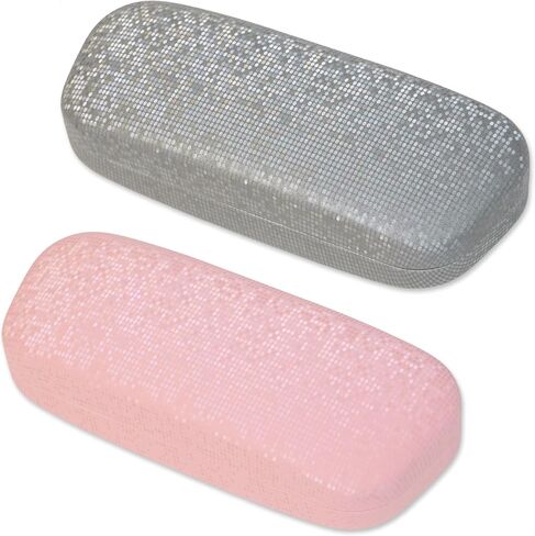 Glasses Case,2PCS Glasses Case Hard Shell,Hard Case for Glasses with Sparkling Star Vein,Eyeglass Case,Hard Sunglasses Case Women Ladies Girls Travel Study Work in Saudi Arabia