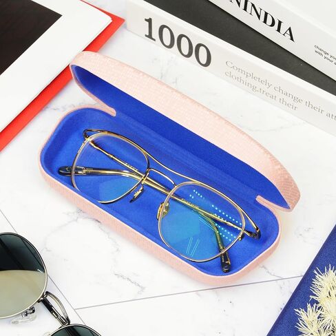 Glasses Case,2PCS Glasses Case Hard Shell,Hard Case for Glasses with Sparkling Star Vein,Eyeglass Case,Hard Sunglasses Case Women Ladies Girls Travel Study Work in Saudi Arabia