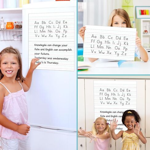 Jumbo Magnetic Draw & Write Paper 21.5x17in Dry Erase Handwriting Lined Paper for Classroom Whiteboard Writing Chart Paper Giant Magnetic Newsprint Handwriting Story Paper Homeschool Teaching Supplies in Kuwait