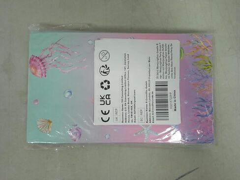 XJLANTTE 20 Pcs Mermaid Goodie Bags - Mermaid Party Favor Bags with Tail Stickers, Under The Sea Paper Gift Bags, Scale Party Bags for Kids Girls Under The Sea Themed Little Mermaid Party Decorations in Saudi Arabia
