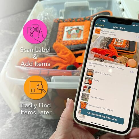 ملصقات رمز QR Smart Smart Pack من 48 Modern Made في الولايات المتحدة الأمريكية - ملصقات رمز الاستجابة السريعة للتخزين ، ملصقات QR لصناديق التخزين ، ملصقات ملصقات لحبان التخزين على تطبيق iOS و Android ، ملصقات حمل لصناديق التخزين in Kuwait