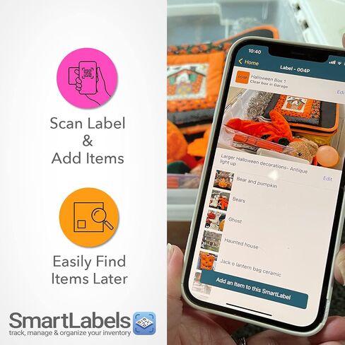 ملصقات رمز QR Smart Smart Pack من 48 Modern Made في الولايات المتحدة الأمريكية - ملصقات رمز الاستجابة السريعة للتخزين ، ملصقات QR لصناديق التخزين ، ملصقات ملصقات لحبان التخزين على تطبيق iOS و Android ، ملصقات حمل لصناديق التخزين in Kuwait
