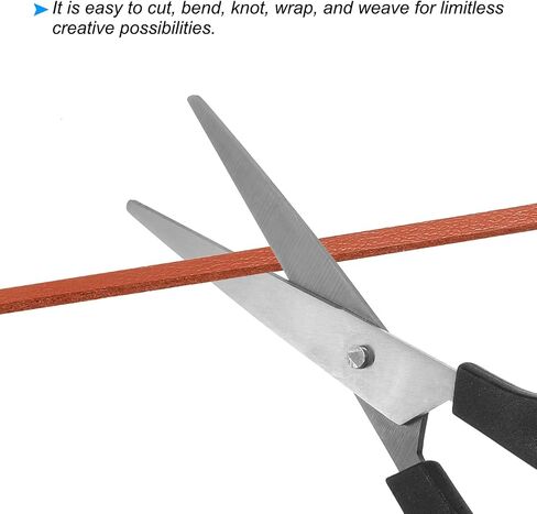 PATIKIL Faux Suede Leather Cord, 3 Rolls 3mm x 5.5 Yards Flat Synthetic Leather Strips for Necklace Bracelet Jewelry Beading DIY Crafts, Orange (Total 16.5 Yards) in Saudi Arabia