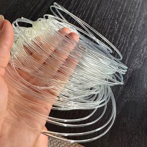 Transparent Plastic Boning Roll, 0.8-1.8mm PP Corset Strips Webbing Boning, 27 Yard Lengths for Lingerie, Dresses & DIY Sewing Supplies Gift for Sewing Fans(Transparent, 0.8 mm)
