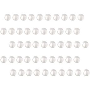 4mm Clear Quartz Balls Beads Insert, Quartz Pearls Insert Accessories (50 Pack) (Clear)