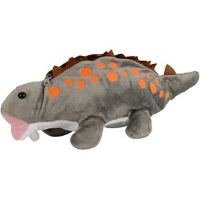 Minache Plush Animal Stationery Pouch Women Cute Dog/Dinosaur Plush Pencil Case Ladies Cosmetic Bag (8094+Sea otter 2)