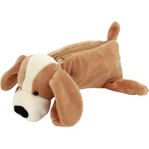 Minache Plush Animal Stationery Pouch Women Cute Dog/Dinosaur Plush Pencil Case Ladies Bage Cosmetic Bag (8094+Sea Otter 2)