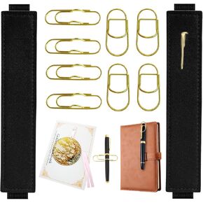 10pcs محطة القلم متعددة الوظائف ، بما في ذلك حامل قلم النطاق المرن القابل للتعديل ، حلقة قلم رصاص لاصقة للكمبيوتر المحمول ، مقاطع قلم الورق المعدنية المحمولة ، مرجعية ورقة شكل دراجة (14) in Kuwait