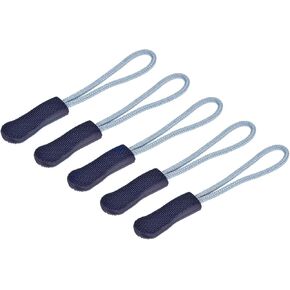 MECCANIXITY Zipper Pulls Pull Head Handle Replacement Tab Tags Cord Extension for Backpacks Bags Handbags, Black Red Pack of 20