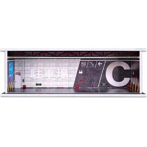 Malamfans 1/64 for Hot Wheels JDM Scenarios Display Case - 1/64 Scale die-cast Model car Display Box with LED Lights and Acrylic Cover, Divided into 1 Level, with 6 Parking Spaces in Kuwait