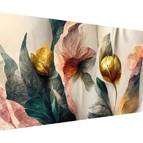 BOHADIY 5D DIY Flower Diamond Painting Kits for Adults, Large Size Full Drill Flowers Diamond Arts Rhinestone Pasted, DIY Painting Diamond Gem Art Arts Crafts for Home Wall Decor Gift, 16X28 inch