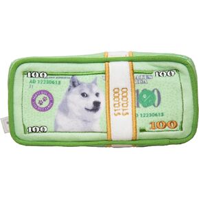 Cash Money Dog Toy - Plush Cute Unique Parody Toy with Squeaker - Funny Birthday Gift Small Medium Dogs Premium Quality - Unique Design