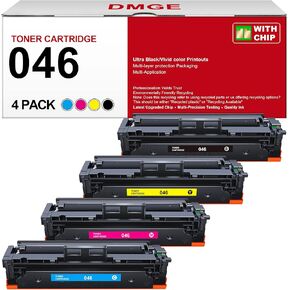 046 Toner Cartridge - Replacement for Canon 046 Toner Cartridge Set CRG-046 046H CRG-046H for Color ImageCLASS MF733Cdw MF731Cdw MF735Cdw MF654Cx Series Printer (Black Cyan Yellow Magenta, 4-Pack)