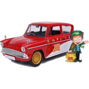 Jada 1:24 Diecast Lucky Charms 1959 Ford Anglia with Lucky theLepruchan Figure