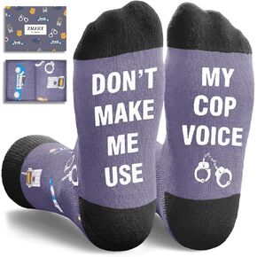 Zmart Police Gifts Police Officer Gifts Men - Cops Gifts Police Gifts, Retirement Gifts for Police Chief, Police Week Gifts, Police Cop Socks