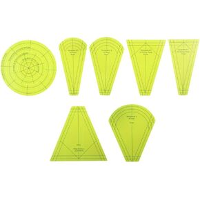 10Pcs Quilting Template Ruler Regular Plate Template Sewing Machine Domestic Templates Patchwork Templates for Sewing Quilting Ruler Design