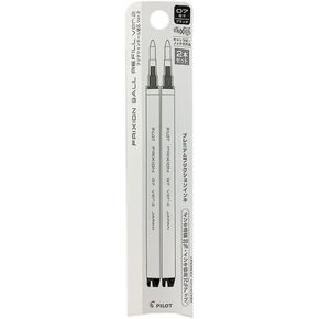 Pilot FriXion Ball Knock Zone Refill, 0.7mm, Black, 2 Pack LFBKRF50F-2B x 3 Pack