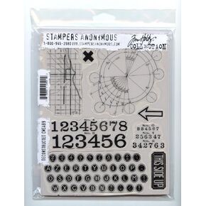 Tim Holtz Cling Stamps - Downstructed - CMS489