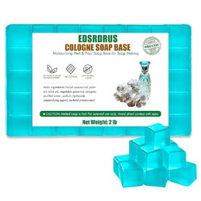 Scent Soap Base DIY Handmade Soap with Goat Milk/Honey/Peach/Cologne/Shea Butter/Aloe Vera/Oatmeal Milk & Coconut Oil, Moisturizing Melt and Pour Soap Base for Soap Making
