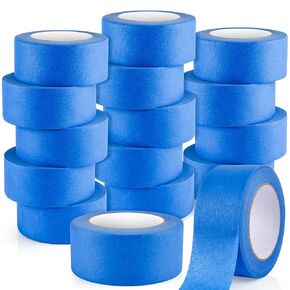 NEOACT 5 Rolls Blue Painters Tape -1 Inch X 55 Yards,Multi-Purpose Bulk Blue Masking Tape,No Residue Artist Crafts,Decorations,Home,Wall,Painting Supplies