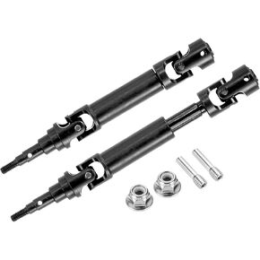 MECCANIXITY 2Pcs RC Drive Shaft Rear CVD Drive Shafts Metal Universal Replacement Upgrade Parts for 1/10 RC Cars,115-160mm