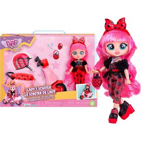 Cry Babies Bff Lady's Scooter - الفتيات والفتيان الذين تتراوح أعمارهم بين 5 سنوات وما فوق ، دمية 7.8 بوصة ، متعدد الألوان