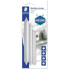 Staedtler Blending Stump Set, for Pastels, Graphite, Charcoal, Artist Blender, Pack of 4 Assorted Sizes, 5426-S BK4