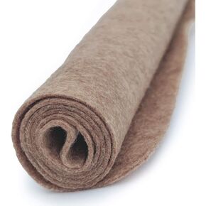 Sandstone Light Brown - Large Brown Wool Felt Premium Sheet - 20% Wool Blend - DIY, Sewing, Crafting, Felting - National Nonwovens - 1 36 in x 36 in Sandstone Brown Wool Felt Sheet