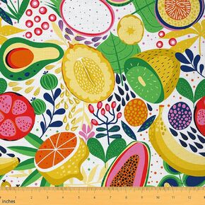 Feelyou Cartoon Volleyball Fabric by The Yard, Volleyball Theme Illustration Fabric for Chairs and Home DIY Projects, Hand Drawn Boys and Girls Decorative Waterproof Fabric, 1 Yard