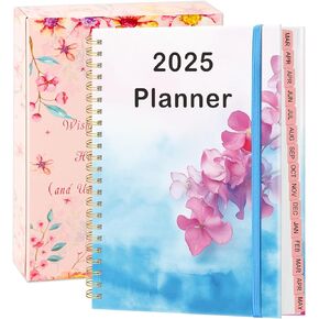 2025 Planner ، Weekly Weekly & Daily Planner Mar 2025-May 2026 ، 15 شهرًا ، مخطط الأجندة الأكاديمية Hardcover مع علامة تبويب شهرية ، صفحات ملاحظات ، جيوب خلفية ، للطالبة المعلمين ، 6.1 " * 8.3"