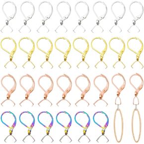 40 PCS LEVERBACK CONRING HAINGS ، FESTER FESTER LEVERBACK ENGERTERS مع كفراد قلادة ، وأسلاك الأذن LEVERBACC in Kuwait