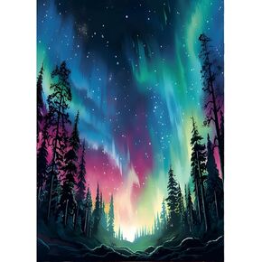 Qinrubb DIY Bright Moon Moon Painting kits ، Cloving Moonlight Moonlight Art Painting kits للبالغين المبتدئين ، DIY 5D paint
