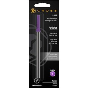 Cross Gel Rollerball Pen Refill - Purple Fine (0.5MM) - Single Pack