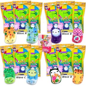 Cats Vs Pickles Chonks Plush Mystery Bags Variety Bundle ~ 12 Pack Gold Wave A, B, C, and D Super Soft Bean-Filled Plushies for Kids Boys Girls | Cats Vs Pickles Plushie Set