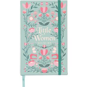Steel Mill & Co Classic Literature Journal, 8.25" x 5.25", Cute Notebook with Lined Pages and Elastic Band, Little Women