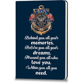 Army Gifts Leather Notebook for Women Men Military Deployment Gifts Journal Notebook Army Graduation Gifts for Son Daughter (always remember)