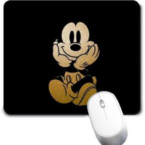 Mouse Pad Black Background Mousepad Non-Slip Rubber Funny Cute Mat for Gaming and Gift