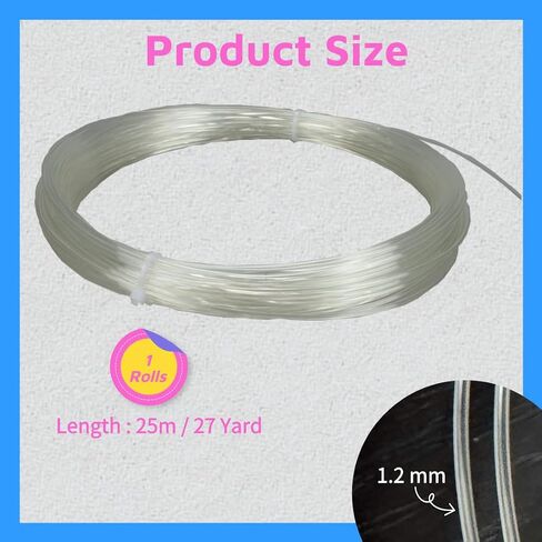 Transparent Plastic Boning Roll, 0.8-1.8mm PP Corset Strips Webbing Boning, 27 Yard Lengths for Lingerie, Dresses & DIY Sewing Supplies Gift for Sewing Fans(Transparent, 0.8 mm) in Saudi Arabia