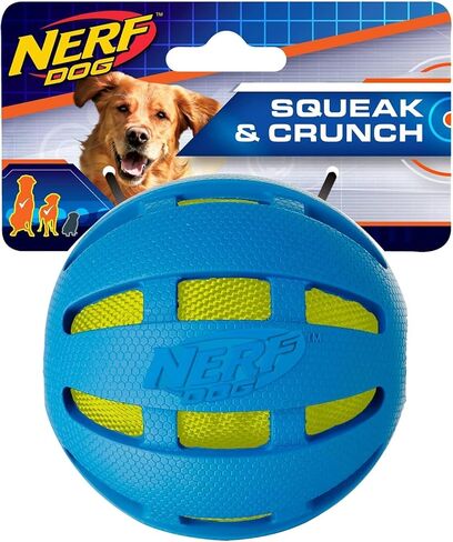 Nerf Dog Three Toy Gift Set: Crunch Ball, Spike LED Squeak Ball, and Squeak Football Gift Set in Saudi Arabia