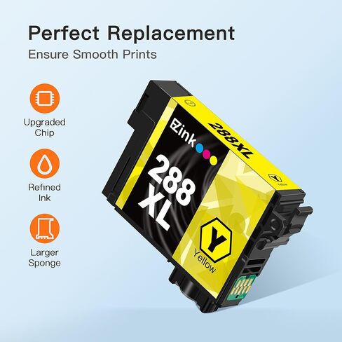 E-Z Ink Remanufactured Ink Cartridges Replacement for Epson 202 XL 202XL T202XL to Use with Expression Home XP-5100 to Use with Workforce WF-2860 Printer (1 Black, 1 Cyan, 1 Magenta, 1 Yellow) in Saudi Arabia