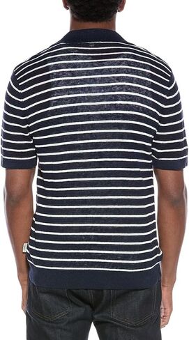 Onia Men's Linen Johnny Collar Polo Sweater in Saudi Arabia
