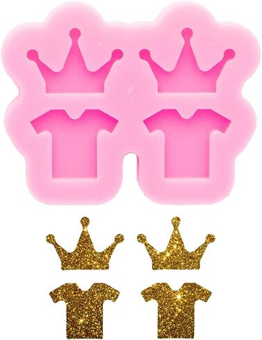 Shiny Glossy Mini Cup Shape with Heart Hollowout Earrings Silicone Molds Earring Resin Mold DIY Keychain Craft Epoxy Molds Resin Jewelry Making Earring Mould in Saudi Arabia