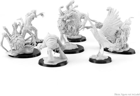 60Pcs Plastic Model Miniature Bases 40mm 50mm 60mm 75X42mm,4mm/0.16 Thick Circular War Figure Display Stands For Gaming Miniatures or Wargames Role Playing Board Game Figure Toy(60PCS-40&50&60&75X42mm-Mix Black) in Kuwait