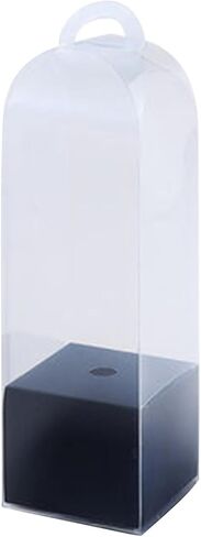 rockible 10x Flower Gift Boxes Single Rose Flower Box Empty Bag Florist Retail Shop Packaging Clear Flower Packing Boxes for Anniversary Party Favor, Rose Gold in Kuwait