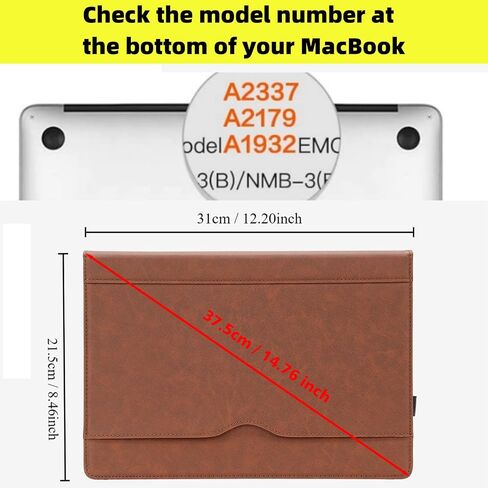 Tytx متوافق مع حالة جلدية MacBook Air 13 بوصة ، للطراز A2337 M1 A2179 A1932 2018-2021 شبكية الشبك in Kuwait