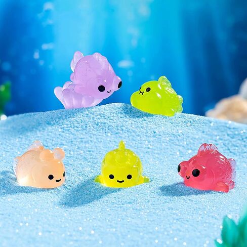 35pcs Mini Resin Ocean Landscape Decorative Ornament, Tiny Drift Bottle Coral Seashell Conch for DIY Aquarium Potted Micro Fairy Garden Dollhouse (Ocean Landscape, 35) in Saudi Arabia