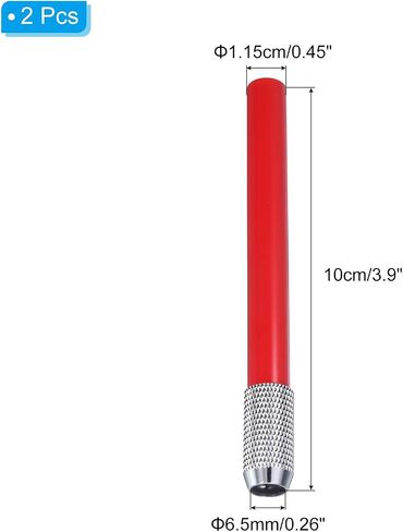 PATIKIL Pencil Extenders, 2Pcs Art Adjustable Metal Pencil Holder Lengthener Pen Sleeve for Short Pencil Crayon Colored Pencils Writing Desk Office, Silver in Saudi Arabia