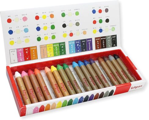 Kitpas 6 Medium Crayons - Water-Soluble Coloring Crayons for Paper, Glass, & Windows, Color Sticks for Toddlers, Kids Ages 3+ in Saudi Arabia