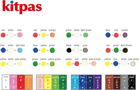 Kitpas 6 Medium Crayons - Water-Soluble Coloring Crayons for Paper, Glass, & Windows, Color Sticks for Toddlers, Kids Ages 3+ in Saudi Arabia
