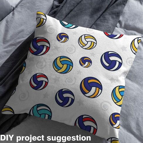 Feelyou Cartoon Ballbally Fabric من The Yard ، نسيج توضيحي للمظهر للكرة الطائرة للكراسي ومشاريع DIY المنزلية ، والأولاد والفتيات المقاوم للماء ، 1 ياردة in Kuwait